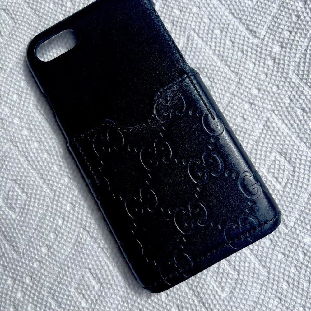 Gucci Black Leather iPhone 7/8 Case